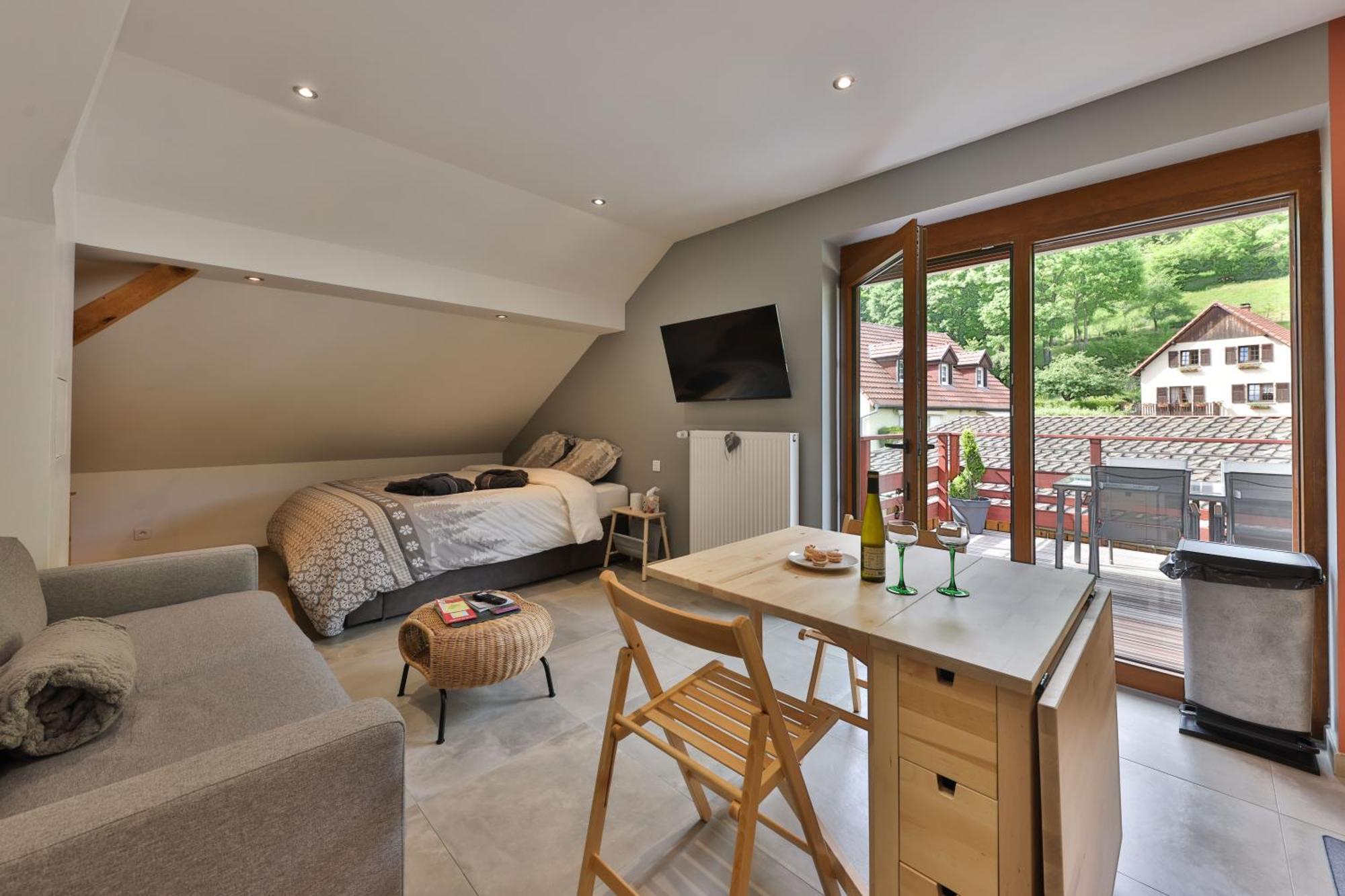 Gite Du Silberwald Charmant Gite Avec Spa - Jacuzzi , Acces Privatif Stosswihr Rom bilde